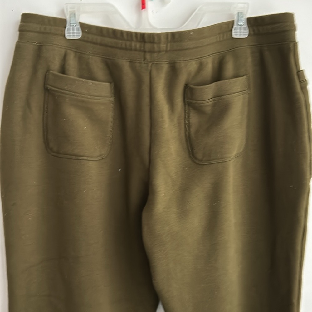 Issac Mizrahi Olive Green women’s cropped sweatpants XL - Picture 6 of 7